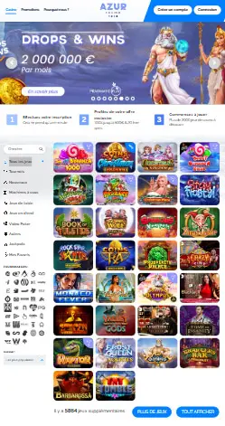 l'application et interface WINORAMA CASINO