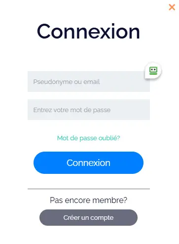 Connexion des membres du WINORAMA CASINO